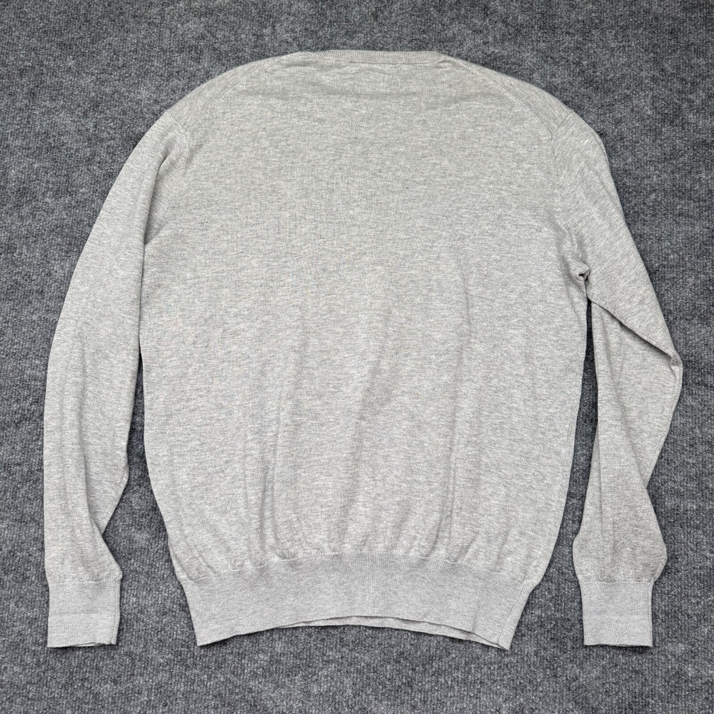 Peter Millar Sweater Mens S Gray Crown Soft Crew Golf Pullover Cotton Silk L/S - Picture 6 of 8